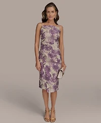 Donna Karan New York Petite Jacquard Sleeveless Sheath Dress