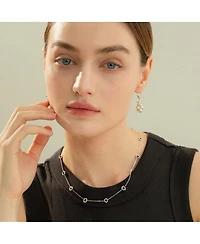 Sterling Silver Dari Onyx Flower Necklace