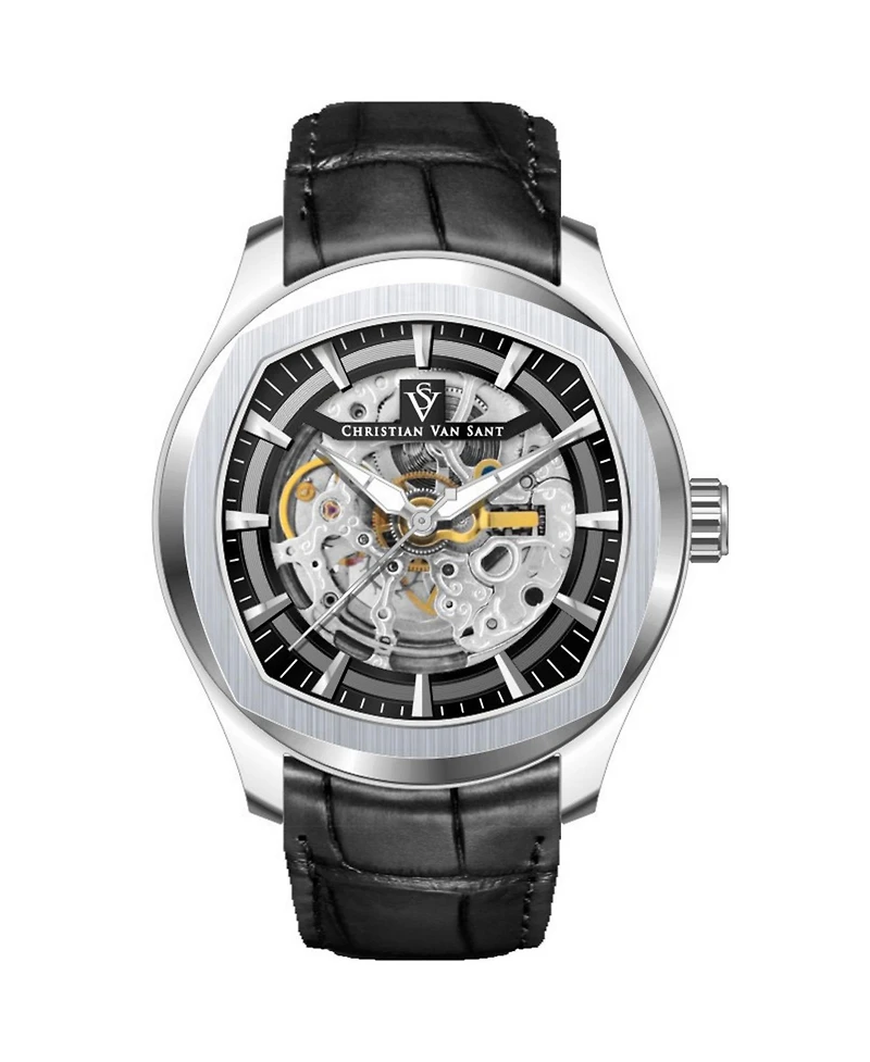 Christian Van Sant Men's Romeo Black Dial Watch