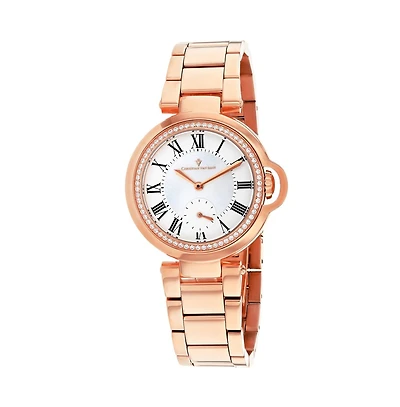 Christian Van Sant Women's Cybele White mother of pearl Dial Watch