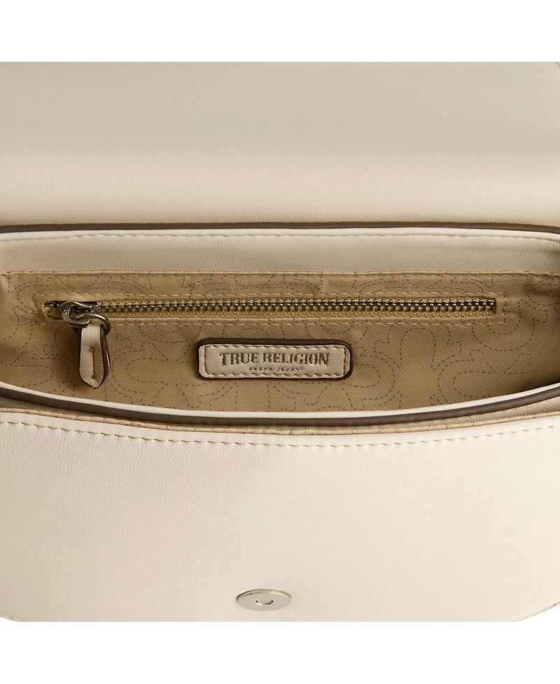 True Religion Bombe Logo Saddle Bag
