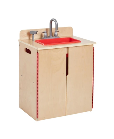 ECR4Kids Kids Play Kitchen Sink, Natural