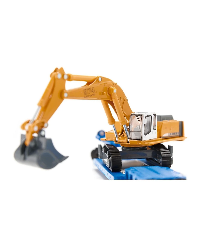 Siku 1/87 Liebherr 974 Excavator with Man Truck & Lowboy Trailer by Siku