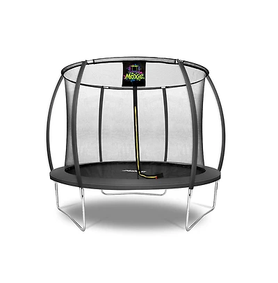 Plexalife Pumpkin-Shaped Outdoor Trampoline Set with Premium Top-Ring Frame Safety Enclosure, Ft