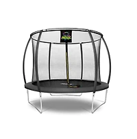Plexalife Pumpkin-Shaped Outdoor Trampoline Set with Premium Top-Ring Frame Safety Enclosure, Ft