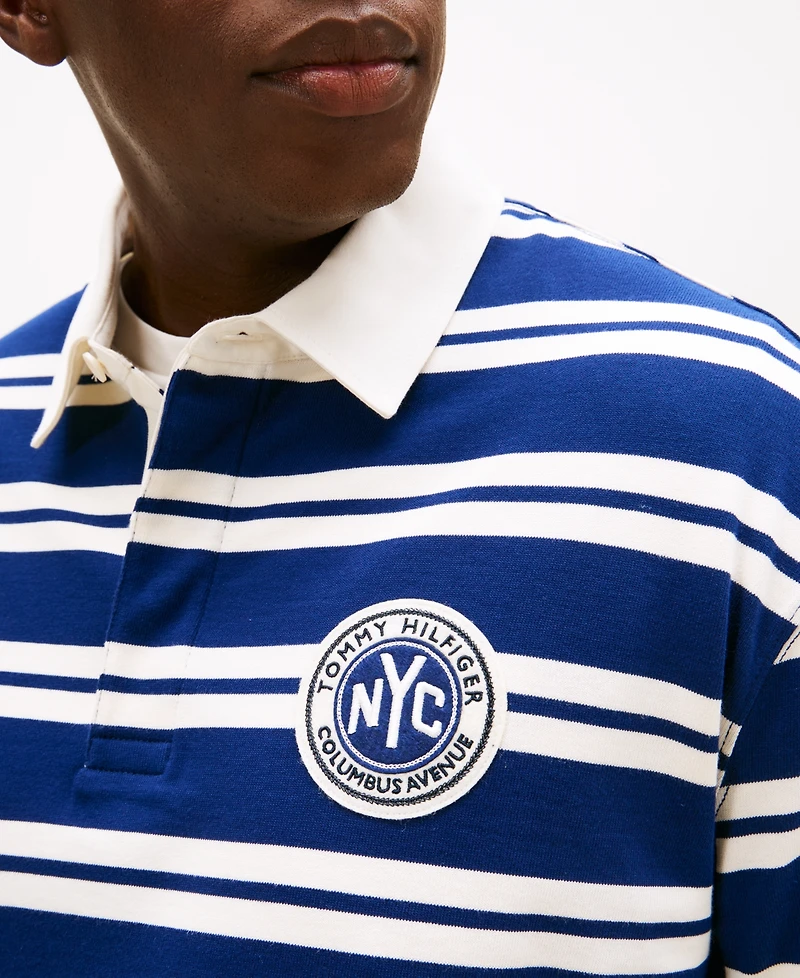 Tommy Hilfiger Men's Big & Tall Stripe Rugby Shirt