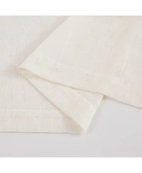 Lush Decor Brigitte Embroidery Eyelet Scalloped Edge Kitchen Tiers Neutral Pair 29x24