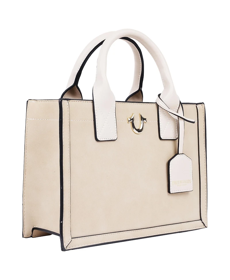 True Religion Modern Edge Suede Tote