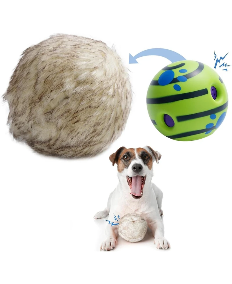 Nocciola Wobble Giggle Ball for Dogs,Christmas gift,Interactive Dog Toys for Boredom, Squeaky Ball Dog Toys,Pet Toys for Small Medium Large Dogs
