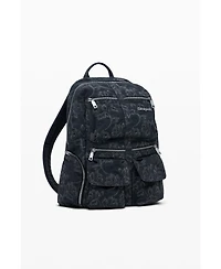 Desigual Women's Large embroidered denim backpack
