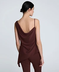 Kenneth Cole Women's Asymmetric Sleeveless Top