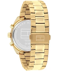 Tommy Hilfiger Men's Chronograph Gold Tone Stainless Steel Bracelet Watch, 40mm