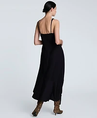 Kenneth Cole Women's Cowlneck Asymmetric-Hem Maxi Dress