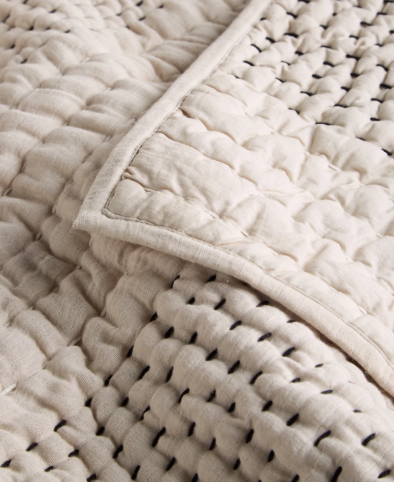Oake Pick Stitch 3-Pc. Coverlet Set, Full/Queen, Exclusively for Macy's