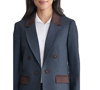 Jones New York Women's Faux-Double-Breast Two-Tone Blazer