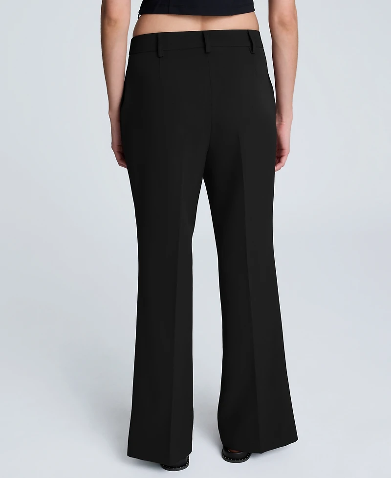 Kenneth Cole Women's Luxe Twill High Rise Flare Pants