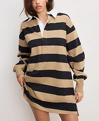 Good American Women's Cotton Jersey Polo Mini Dress