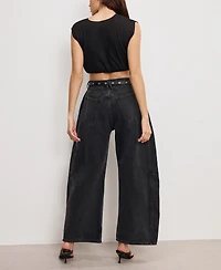 Good American Women's Extreme Barrel-Leg Jeans