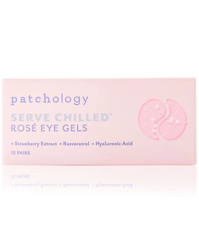 Patchology Serve Chilled Rose Eye Gels, 15 pairs