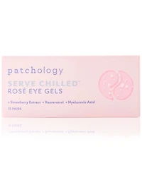 Patchology Serve Chilled Rose Eye Gels, 15 pairs
