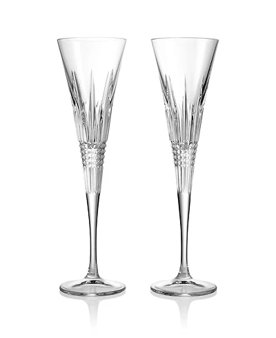 Waterford Lismore Diamond Toasting Flute 5.5 oz, Set of 2