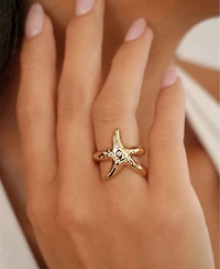 Ettika Starfish Luxe Statement Ring