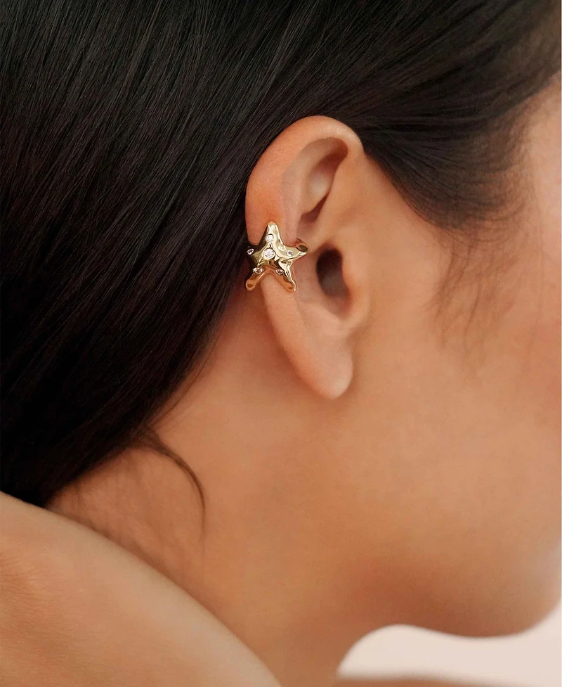 Ettika Starfish Luxe Cuff Earrings