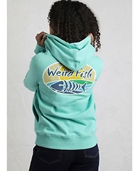 Weird Fish Women's Back Print Popover Hoodie