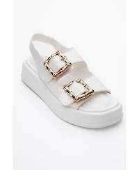 Prologue Shoes Slope Double Strap Sandal (Women)