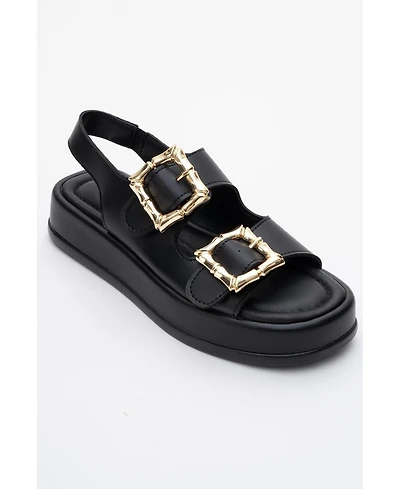 Prologue Shoes Slope Double Strap Sandal (Women)