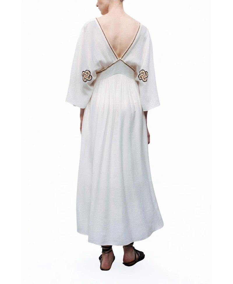 Nocturne Women's Maxi Dress with Embroidery Details