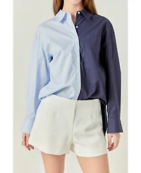 English Factory Women's Colorblock Shirt