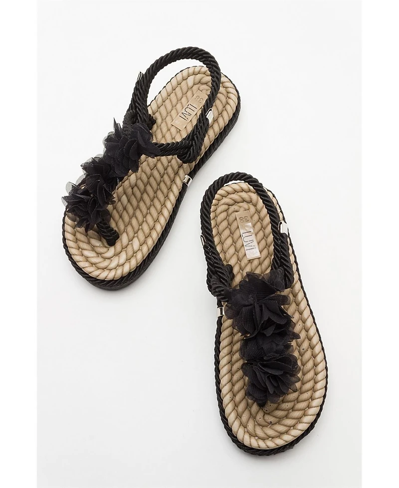 Prologue Shoes Santra Lace-Up Thong Sandals (Women)