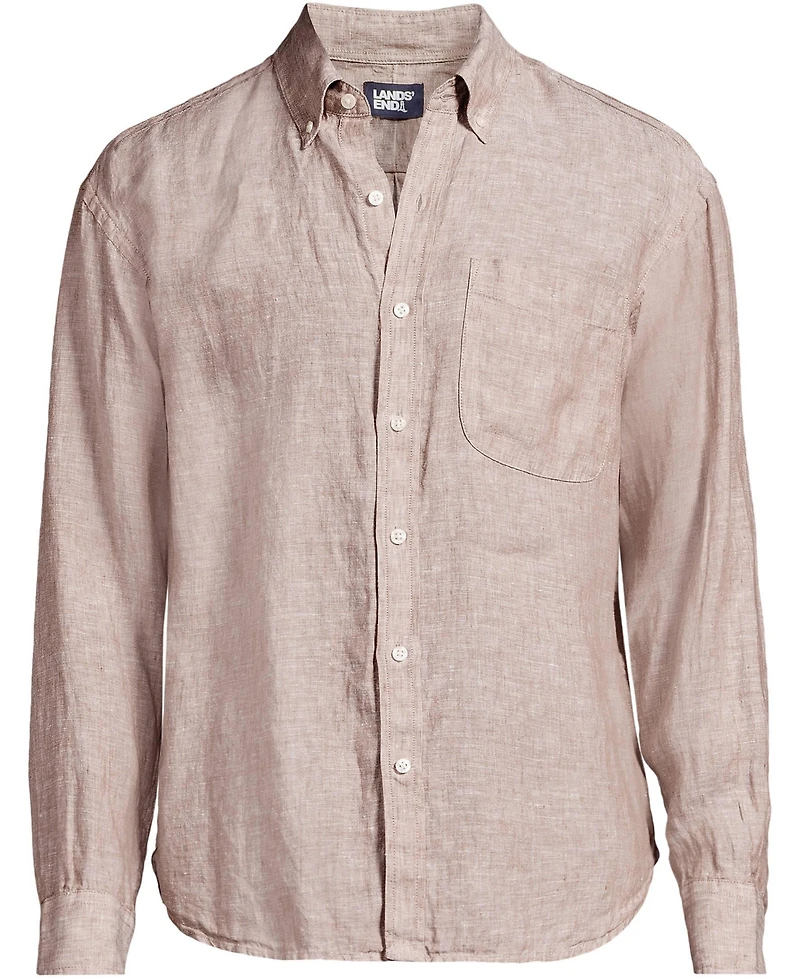 Lands' End Men's Relaxed Linen Shirt