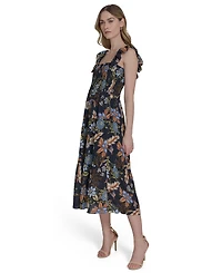 Vince Camuto Women's Sleeveless Square-Neck Midi Dress