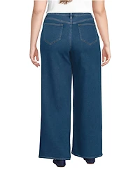 Lands' End Women's Recover Denim High Rise Extra Wide Leg Jeans