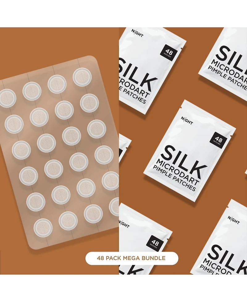 Night Silk + Salicylic Acid Microdart Pimple Patches 48-Pack