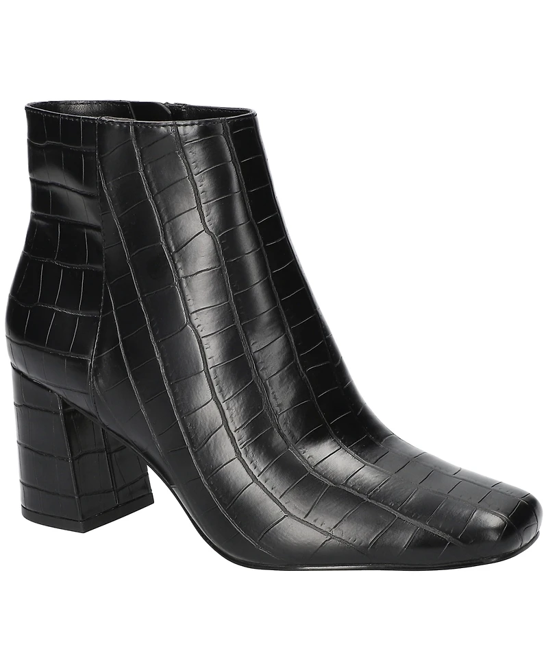Bella Vita Women's Square Toe Ankle Booties