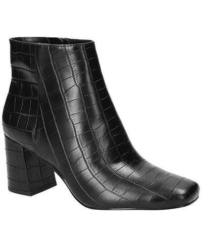 Bella Vita Women's Square Toe Ankle Booties