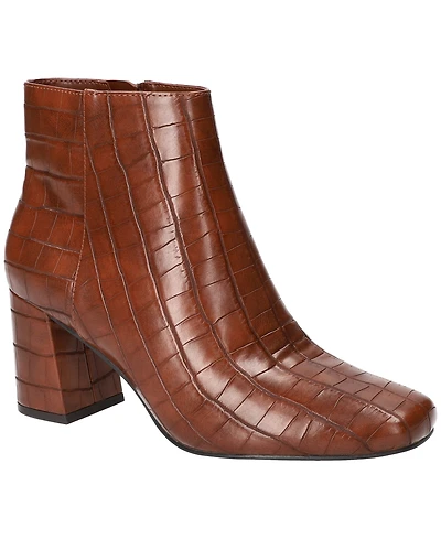 Bella Vita Women's Square Toe Ankle Booties