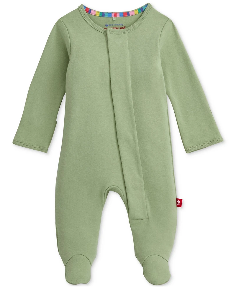 Magnetic Me Baby Cotton Footed Coveralls, 2 Pack