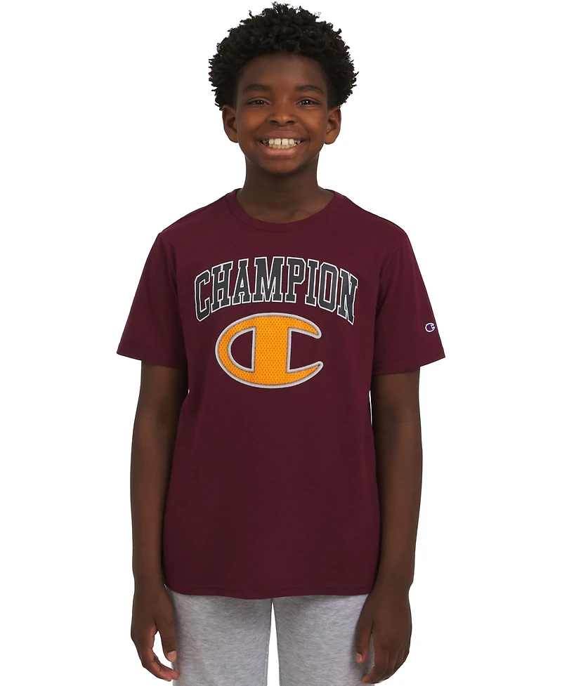 Champion Big Boys Short-Sleeve Logo Graphic T-Shirt