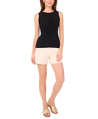 Vince Camuto Women's Solid Twist-Front Sleeveless Top