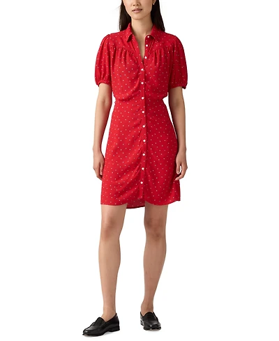 Levi's Women's Cotton Lea Button-Front Mini Dress
