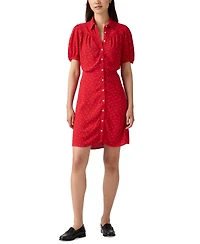 Levi's Women's Cotton Lea Button-Front Mini Dress