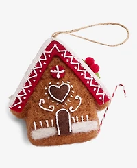 Holiday Lane Gingerbread Village Felted House Ornament, Macy's Exclusive