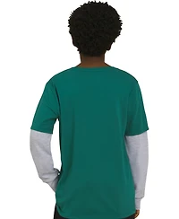 Champion Big Boys Layered-Look Logo Graphic T-Shirt