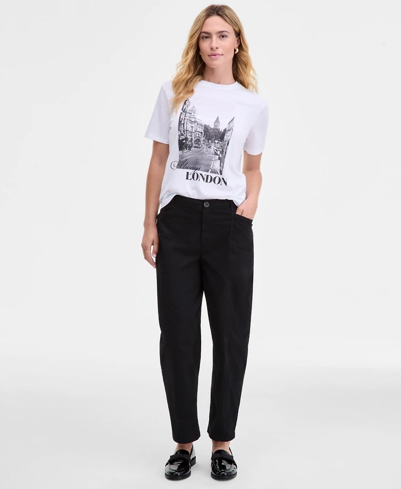 On 34th Women's London Graphic T-Shirt, Macy's Exclusive