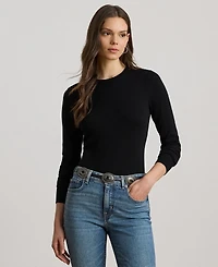 Lauren Ralph Petite Cotton-Blend Sweater