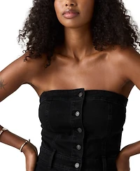 Levi's Women's Denim Bustier Button-Front Dress